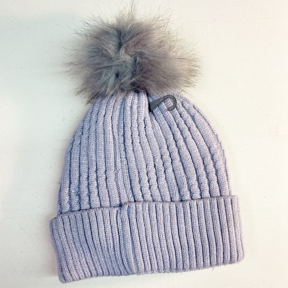 3 for $10 🛍️ High Desert Gear Fluffy Pom Pom Knitted Winter Hat Sherpa Lining - Picture 4 of 7